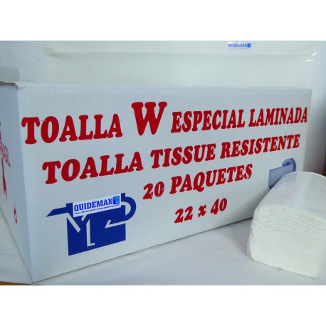 TOALLA LAMINADA DOBLE PLEGADO W