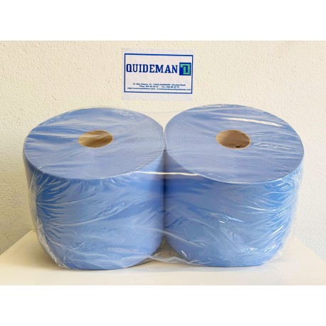 BOBINA INDUSTRIAL EXTRA GOFRADA AZUL